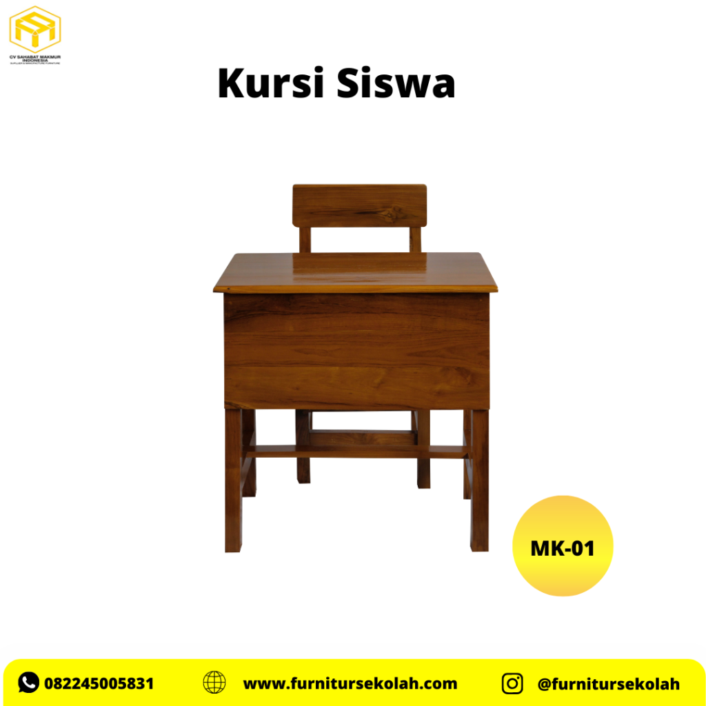 Meja Kursi Siswa Jati