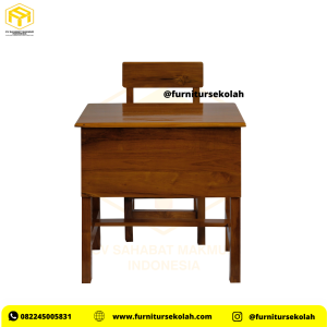 Meja Kursi Sekolah Jati MK-01 Best Seller