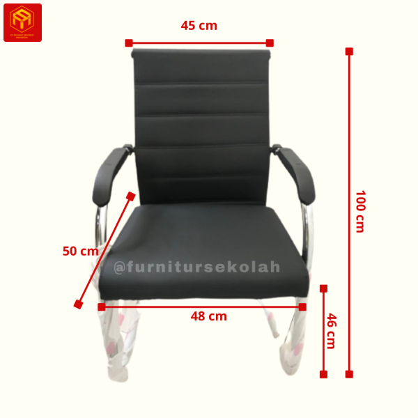 SET MEJA KURSI SISWA(25) Kursi Kantor Hadap KK-05T