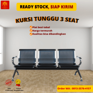 Kursi Tunggu Besi 3 Seat