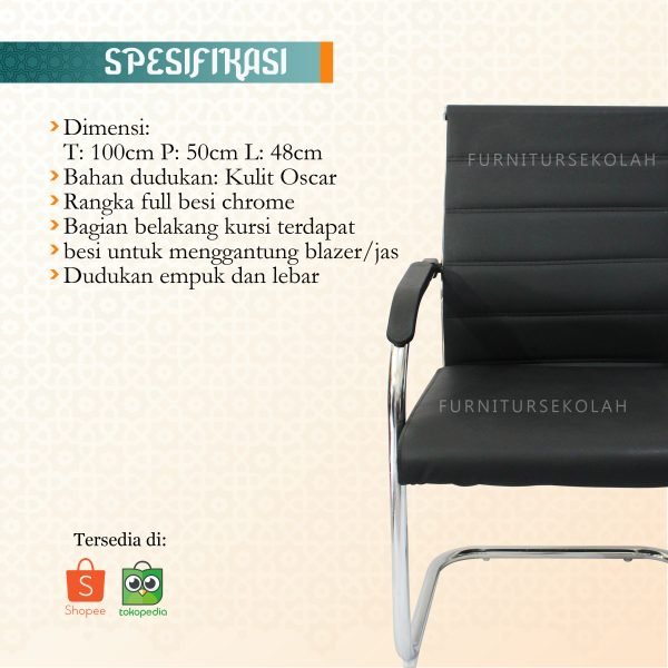 KK-05T SPEK Kursi Kantor Hadap KK-05T