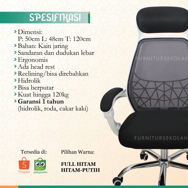 KK-31 SPEK Kursi Kantor KK-31