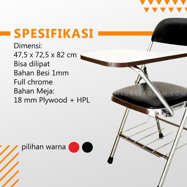 KURSI KULIAH SPEK Kursi Kuliah Full Chrome