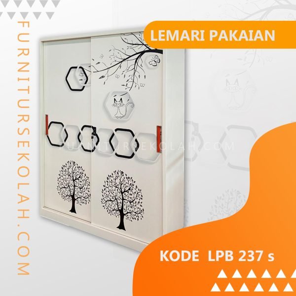 LPB-237S FRAME Lemari Pakaian Besi Sliding LPB-237S