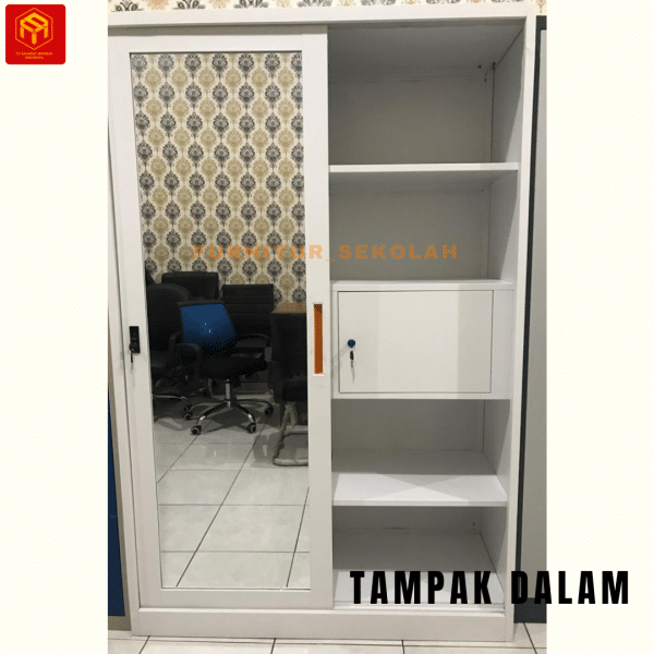 KURSI TUNGGU, DAN KURSI SUSUN DILOKASI CUSTOMER(48) Lemari Pakaian Besi Sliding LPB-237S