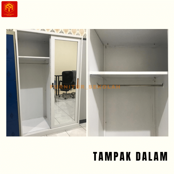 KURSI TUNGGU, DAN KURSI SUSUN DILOKASI CUSTOMER(49) Lemari Pakaian Besi Sliding LPB-237S