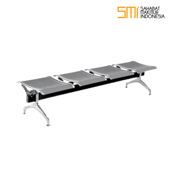 Kursi Tunggu Besi 4 Seat Tanpa Sandaran