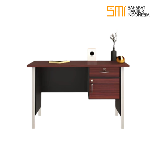 produk website (8) Meja Kerja Orbitrend Milan Desk Partikel Board Kaki Besi