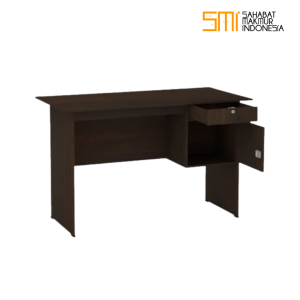 Meja Kerja Alpha Black Oak Partikel Board